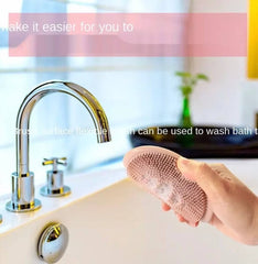 2 In 1 Silicone Soap Dish & Scrubber