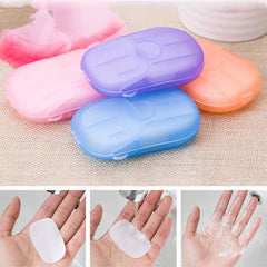 20Pcs Portable Disposable Soap Paper Sheets | Travel Hand Washing Soap for Camping & Hiking