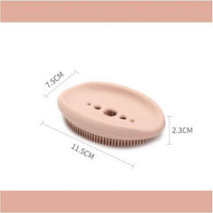2 In 1 Silicone Soap Dish & Scrubber