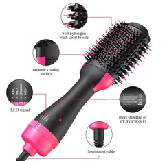 4-in-1 One Step Hot Air Brush | Hair Dryer, Straightener, Curler & Volumizer