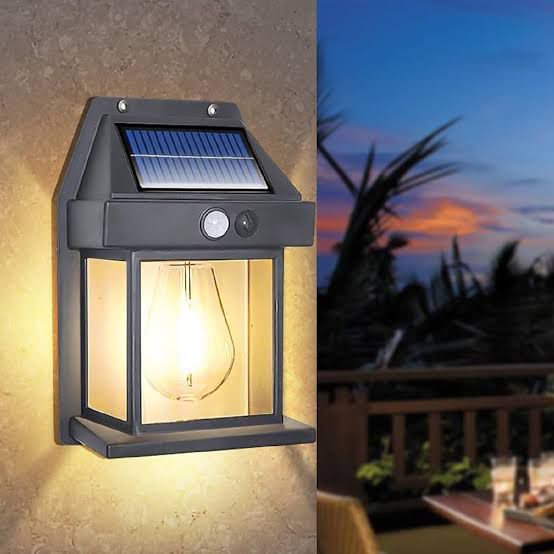 Solar Motion Sensor Wall Lamp 888 | Big Size Waterproof Outdoor Solar Light for Home & Garden