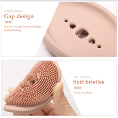 2 In 1 Silicone Soap Dish & Scrubber