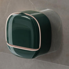 Wall Mounted Soap Holder With Drain Tray