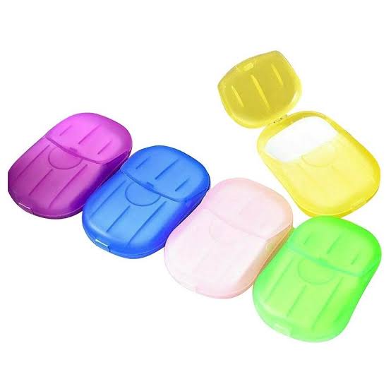 20Pcs Portable Disposable Soap Paper Sheets | Travel Hand Washing Soap for Camping & Hiking